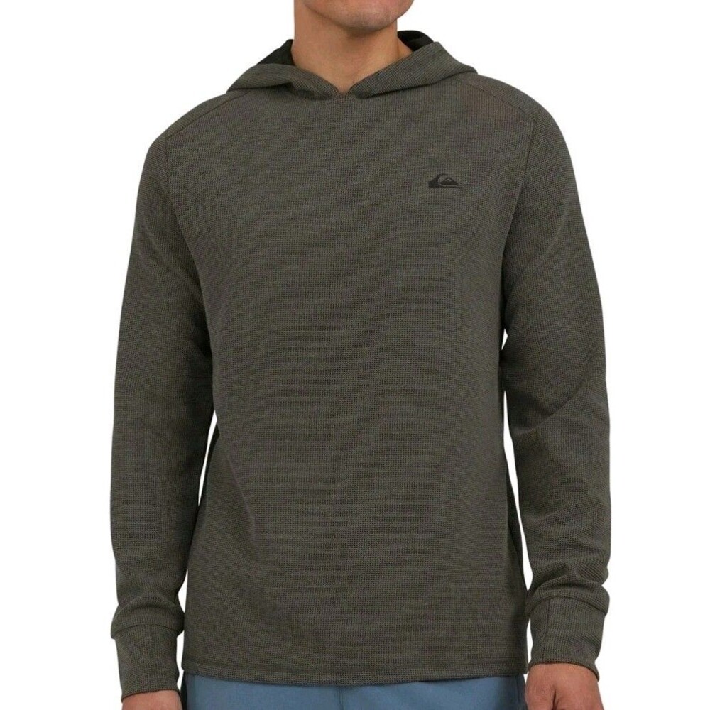 Quiksilver Men's Gray Long Sleeve Dry‎ Flight Hooded Shirt / Small / New